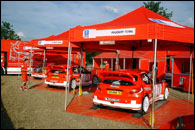 Deutschland Rallye 2003 - servis Peugeotu